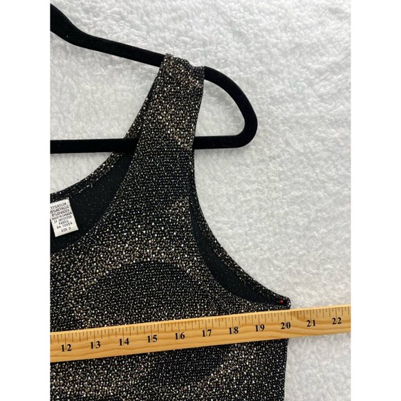 Chicos Design Womens Tank Top Black Brown Abstract Stretch Scoop Neck 3 XL/16 - Picture 3 of 6